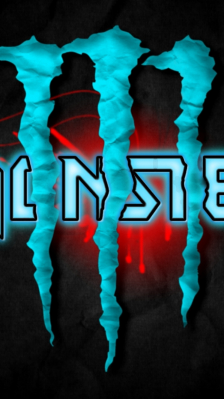 Monster Energy, Energy Drink, Logo, Text, Graphic Design. Wallpaper in 750x1334 Resolution