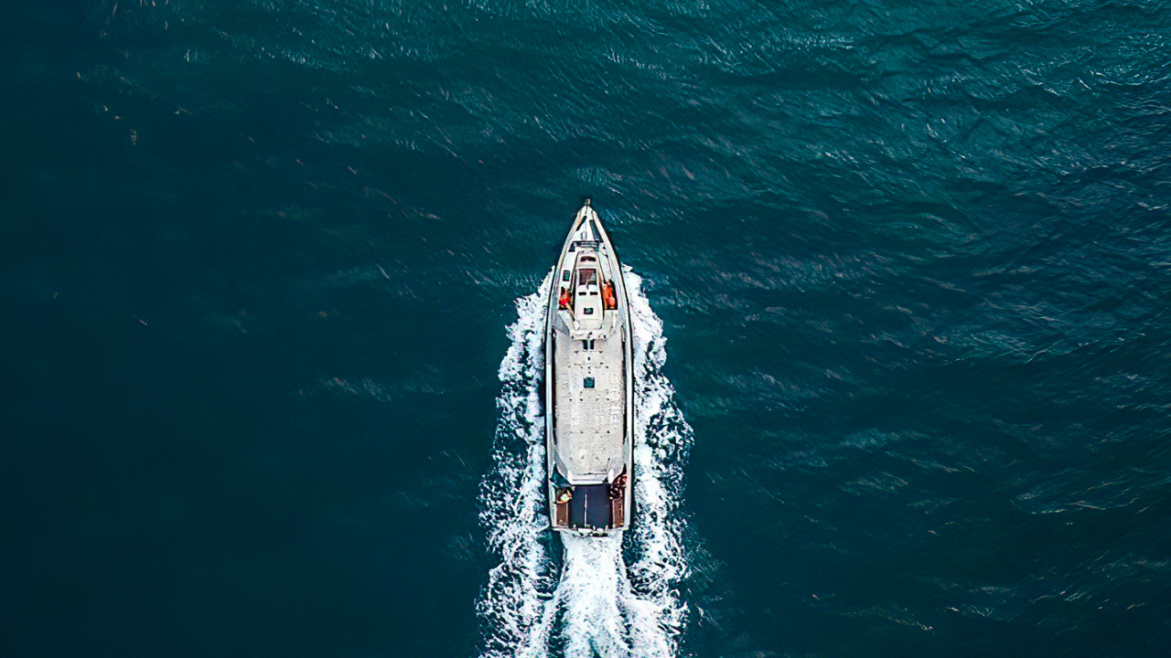 Sea, Water, Boat, Watercraft, Azure. Wallpaper in 1280x720 Resolution