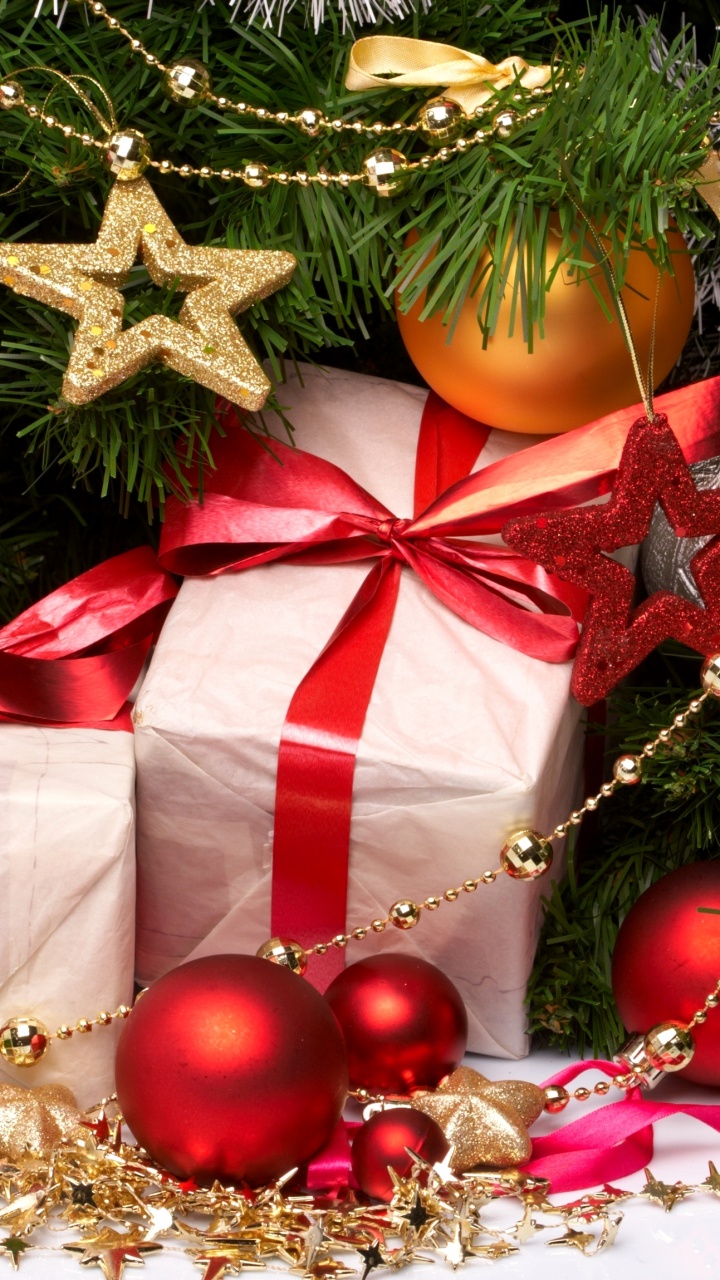 Christmas Tree, Christmas Gift, Gift, Christmas Decoration, Christmas Day. Wallpaper in 720x1280 Resolution