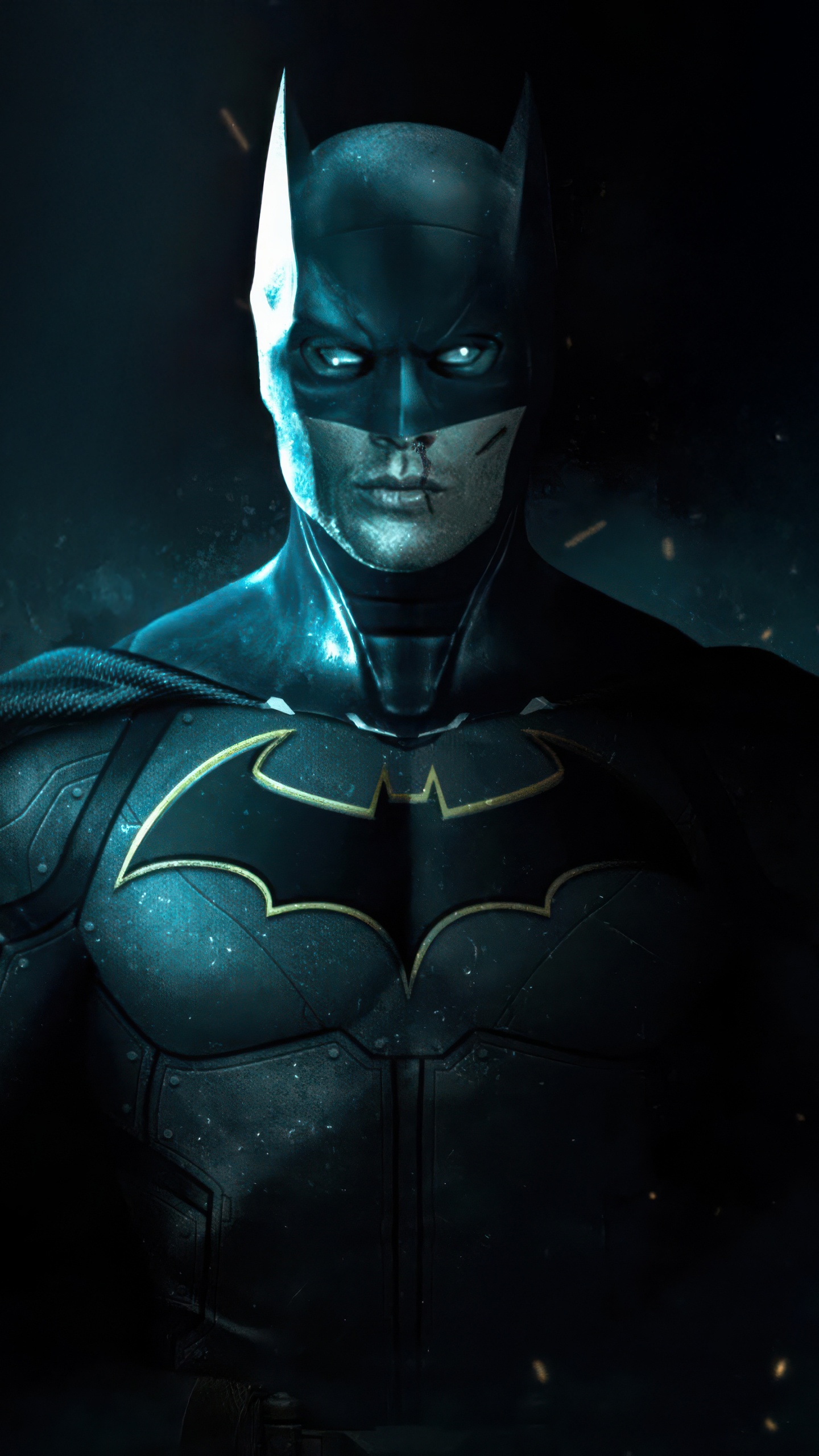 Batman, Ilustración, Superhéroe, La Liga De La Justicia, Protagonista. Wallpaper in 1440x2560 Resolution
