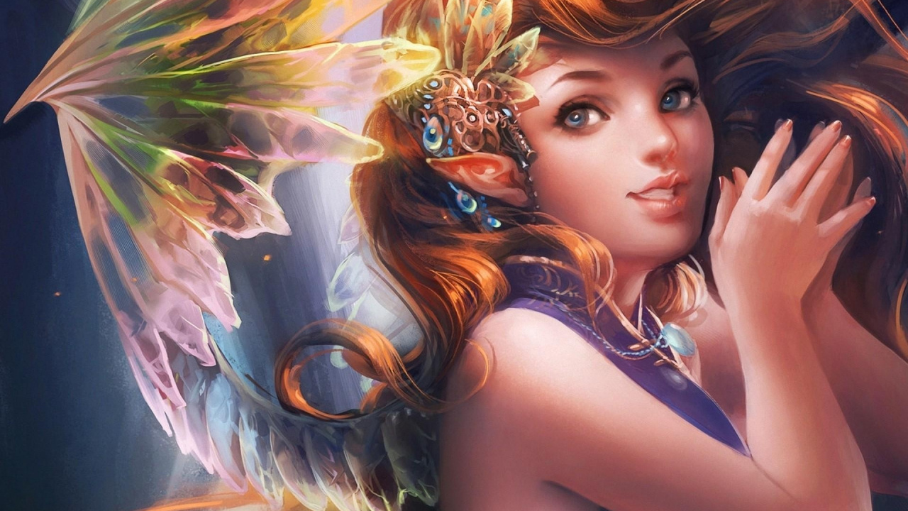 Woman With Brown and Black Dragon Head Tattoo. Wallpaper in 1280x720 Resolution