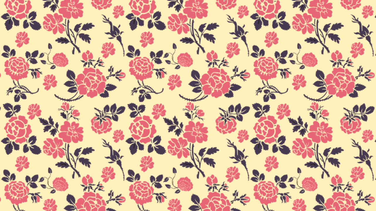 Textile Floral Blanc et Marron. Wallpaper in 1280x720 Resolution