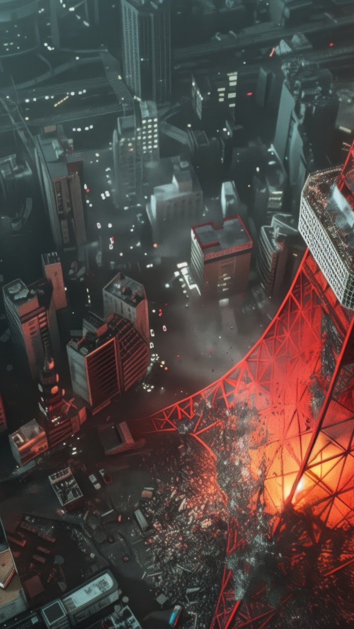 Tower Block, Illustration, Building, Tower, Gas. Wallpaper in 720x1280 Resolution