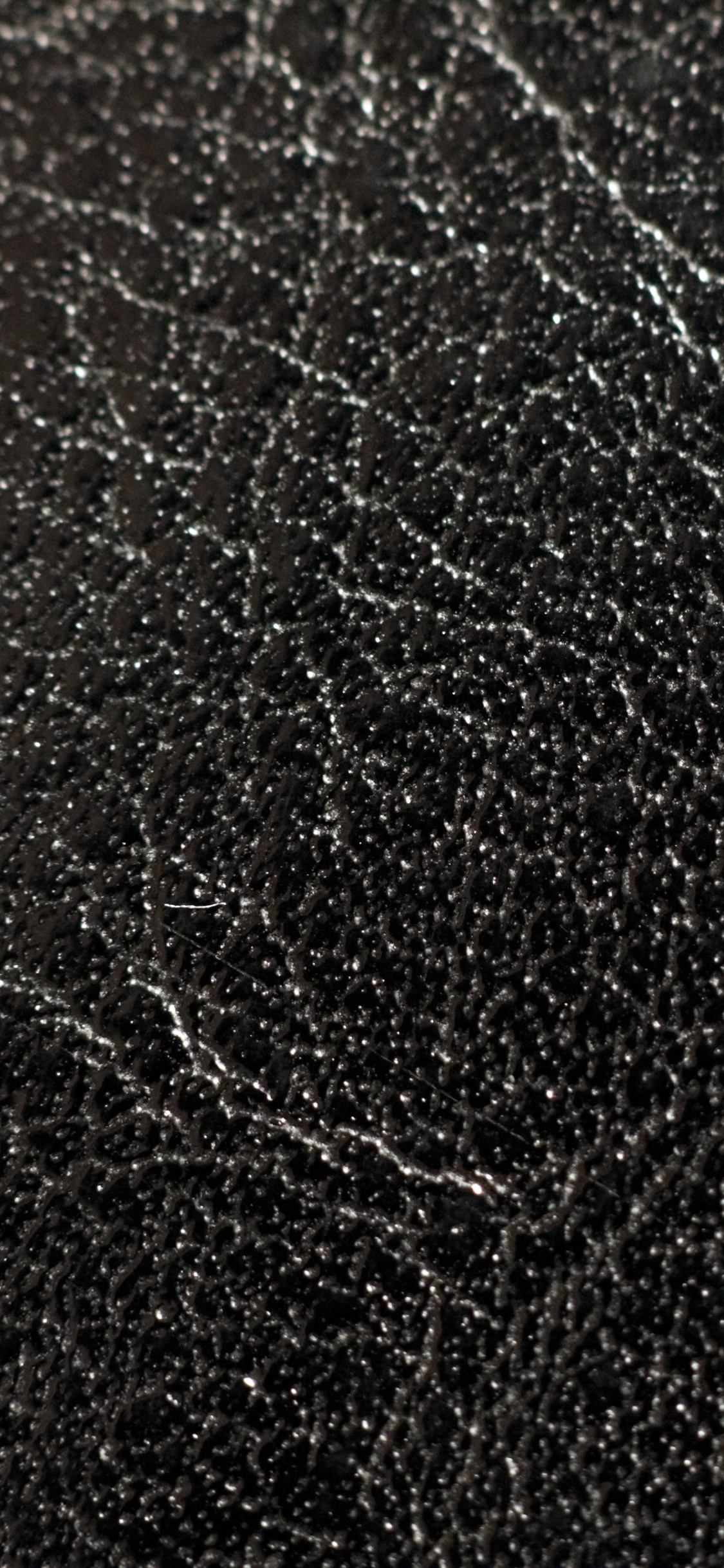 Black Leather Textile in Close up Photography. Wallpaper in 1125x2436 Resolution