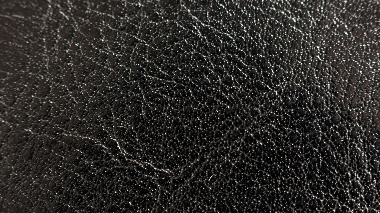 Textile en Cuir Noir en Gros Plan. Wallpaper in 1280x720 Resolution