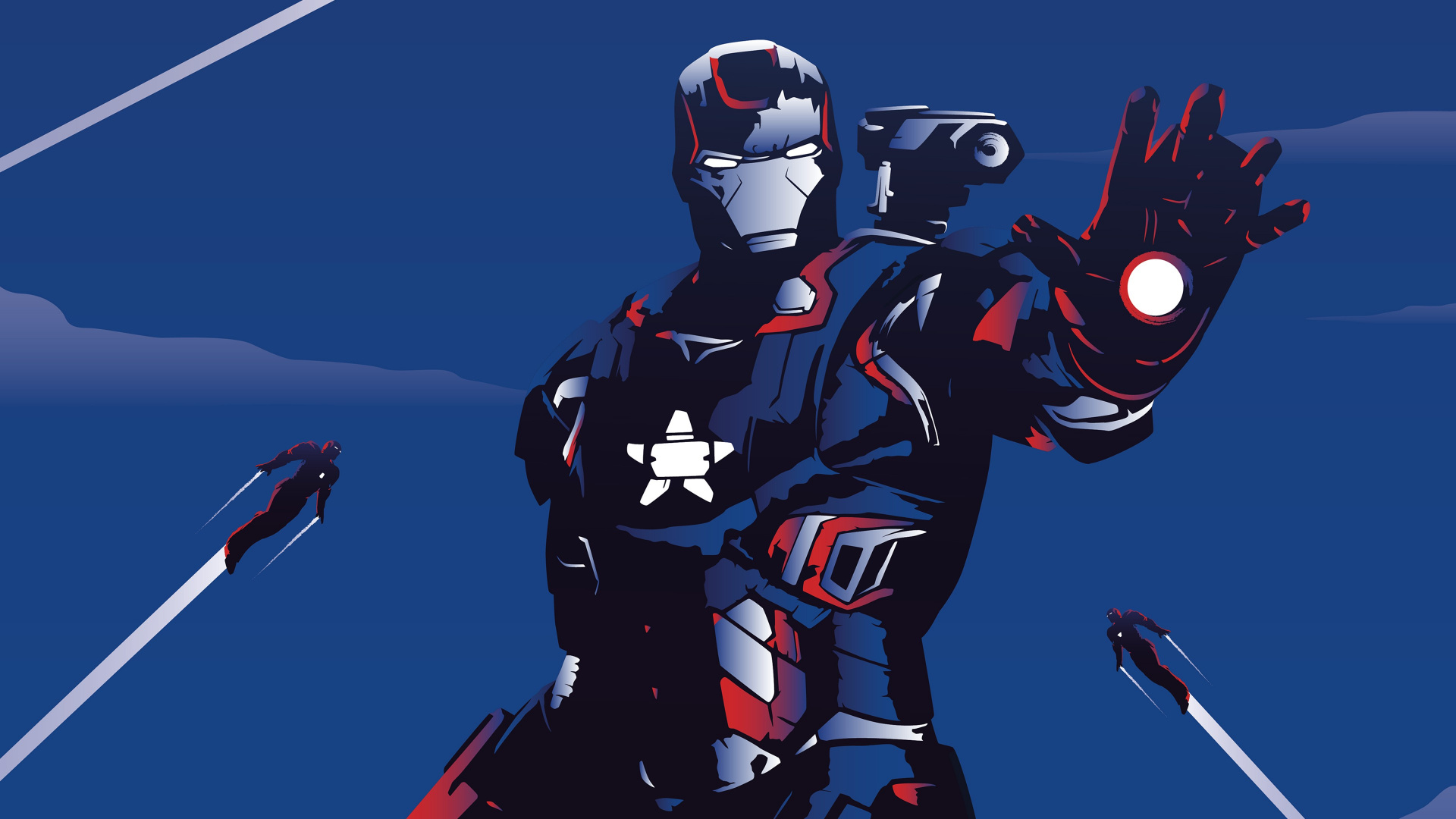 James Rhodes, Superhelden, Captain America, Cartoon, Ärmel. Wallpaper in 1920x1080 Resolution