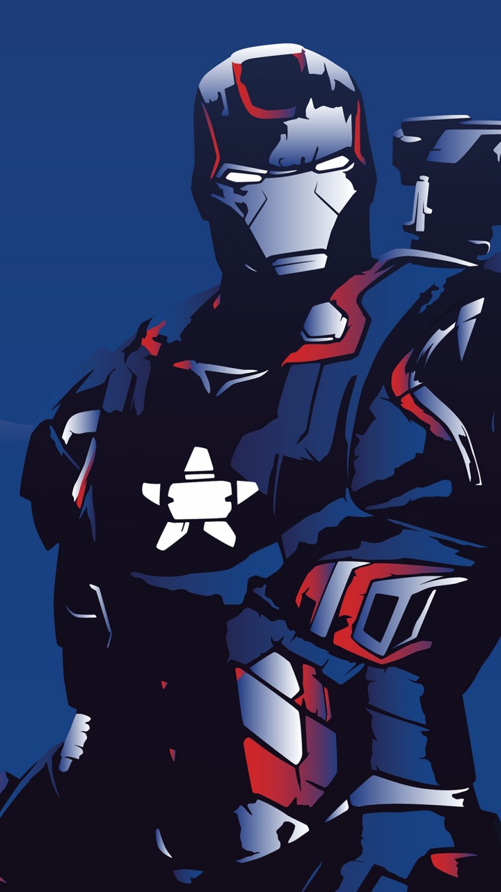 James Rhodes, Superhero, Captain America, Cartoon, Manche. Wallpaper in 720x1280 Resolution