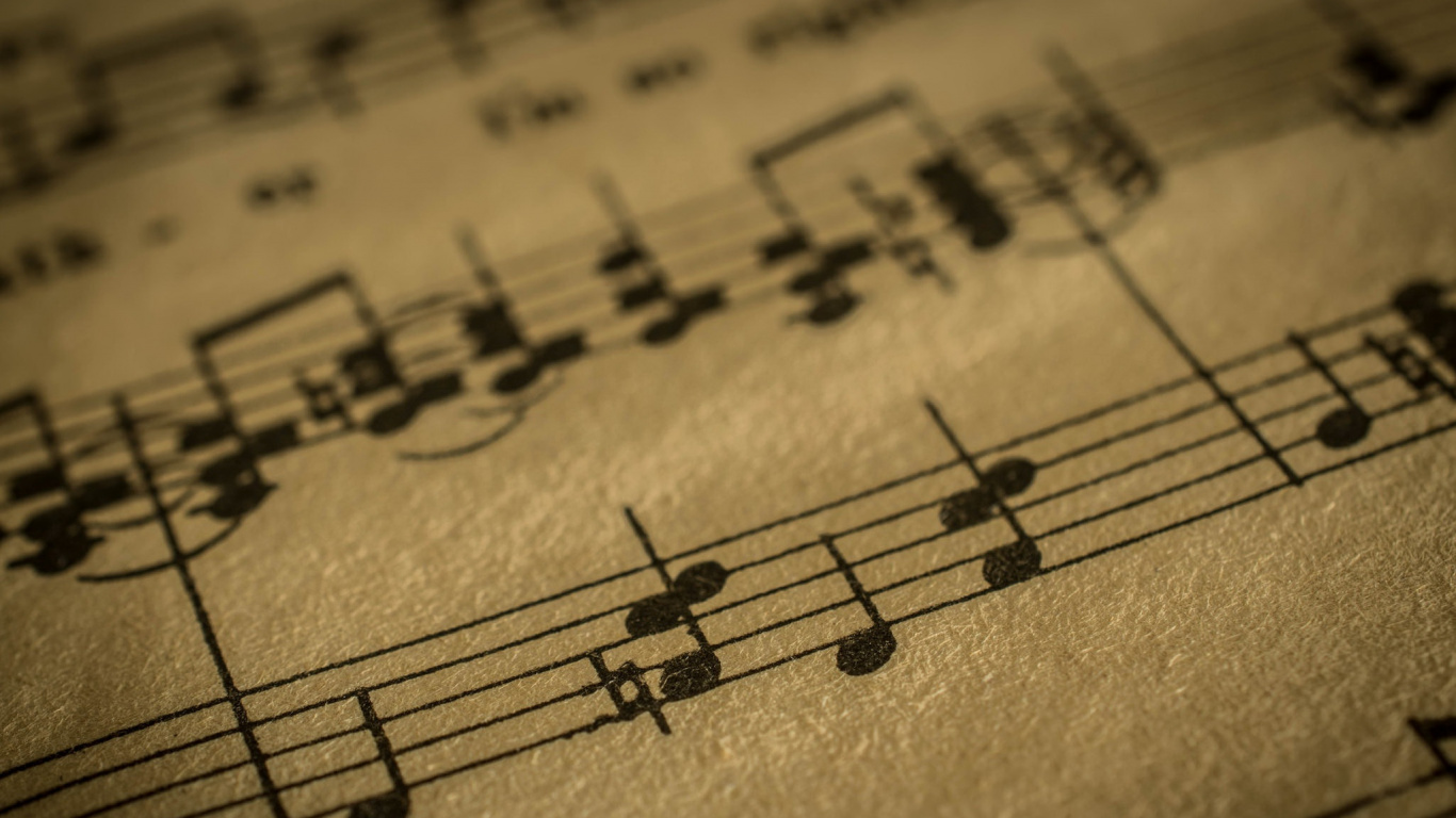 Note de Musique, Feuille de Musique, la Musique Classique, Instrument à Cordes, Théâtre Musical. Wallpaper in 1366x768 Resolution