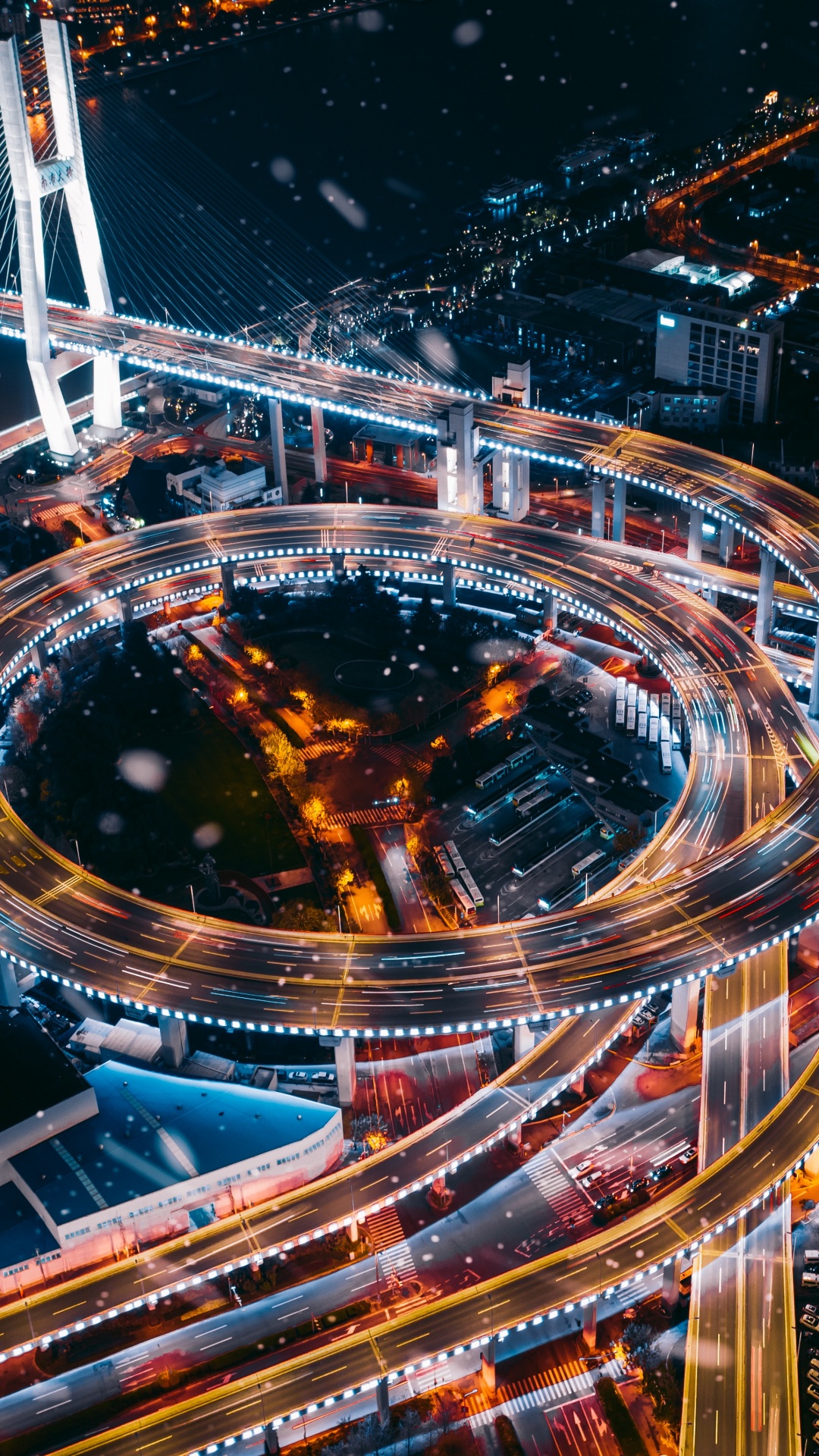 Time Lapse Photography of City Lights During Night Time. Wallpaper in 1080x1920 Resolution