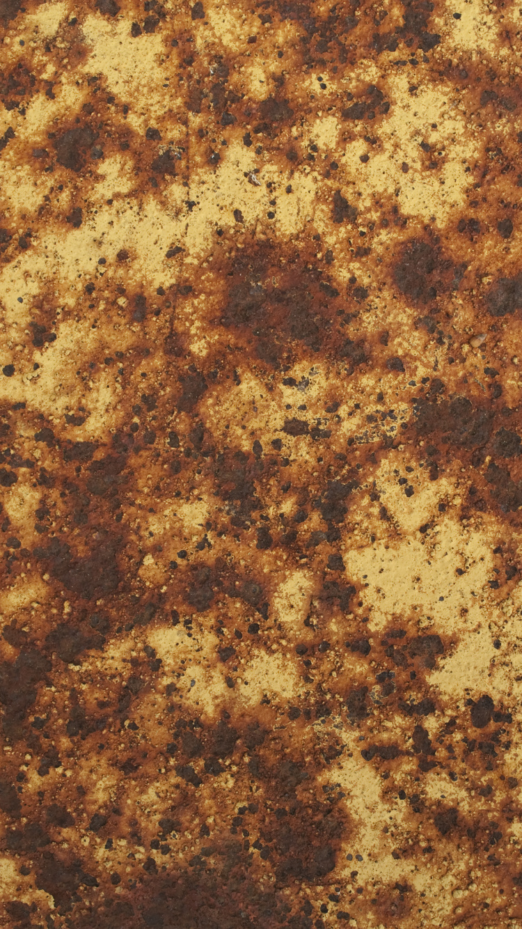 生锈, 棕色, 的土壤, 纹理, 材料 壁纸 750x1334 允许