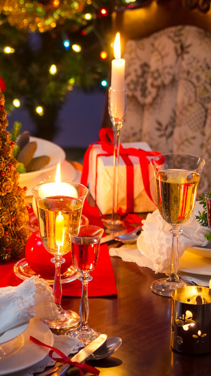 Le Jour De Noël, le Dîner de Noël, Dîner, Repas, Tradition. Wallpaper in 720x1280 Resolution