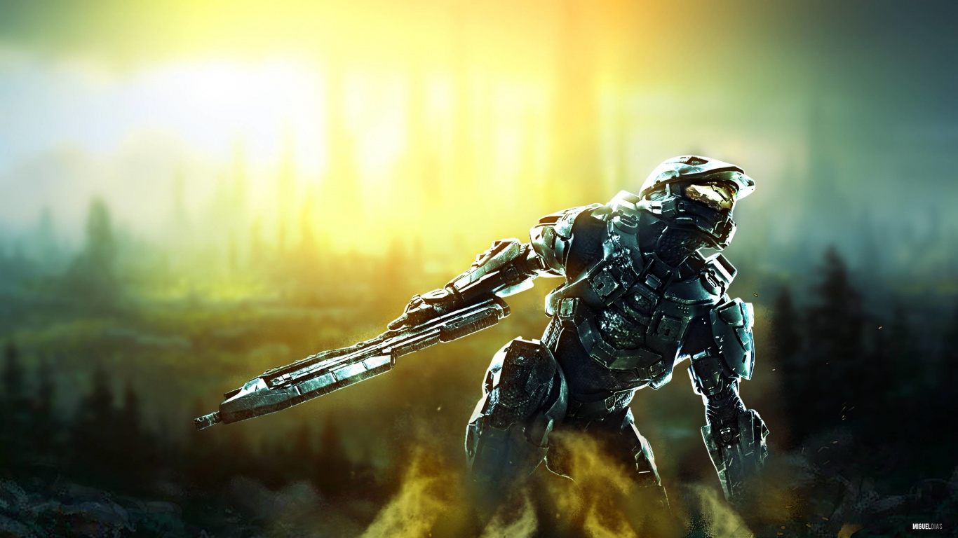 Halo 4, Master Chief, pc Game, Action Figure, Mecha. Wallpaper in 1366x768 Resolution