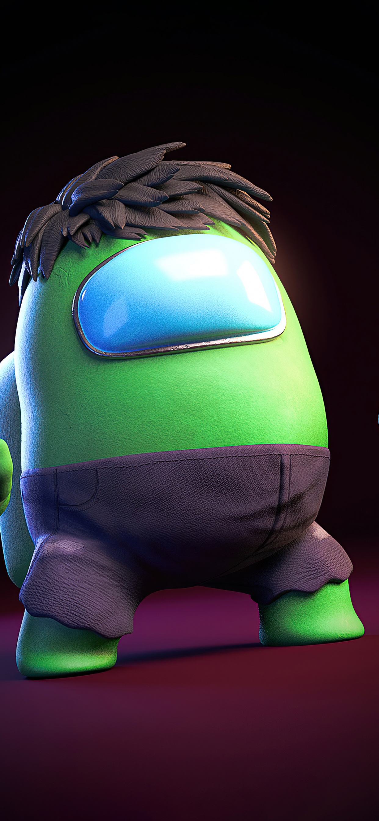 Hulk Among Us, Hulk, Among Us, Digital Art, Marvel Comics. Wallpaper in 1242x2688 Resolution