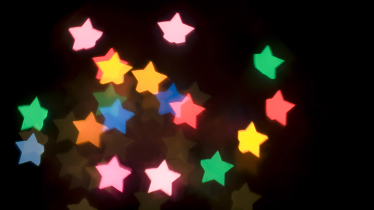 Ilustración de Estrella Roja Amarilla y Verde. Wallpaper in 1280x720 Resolution