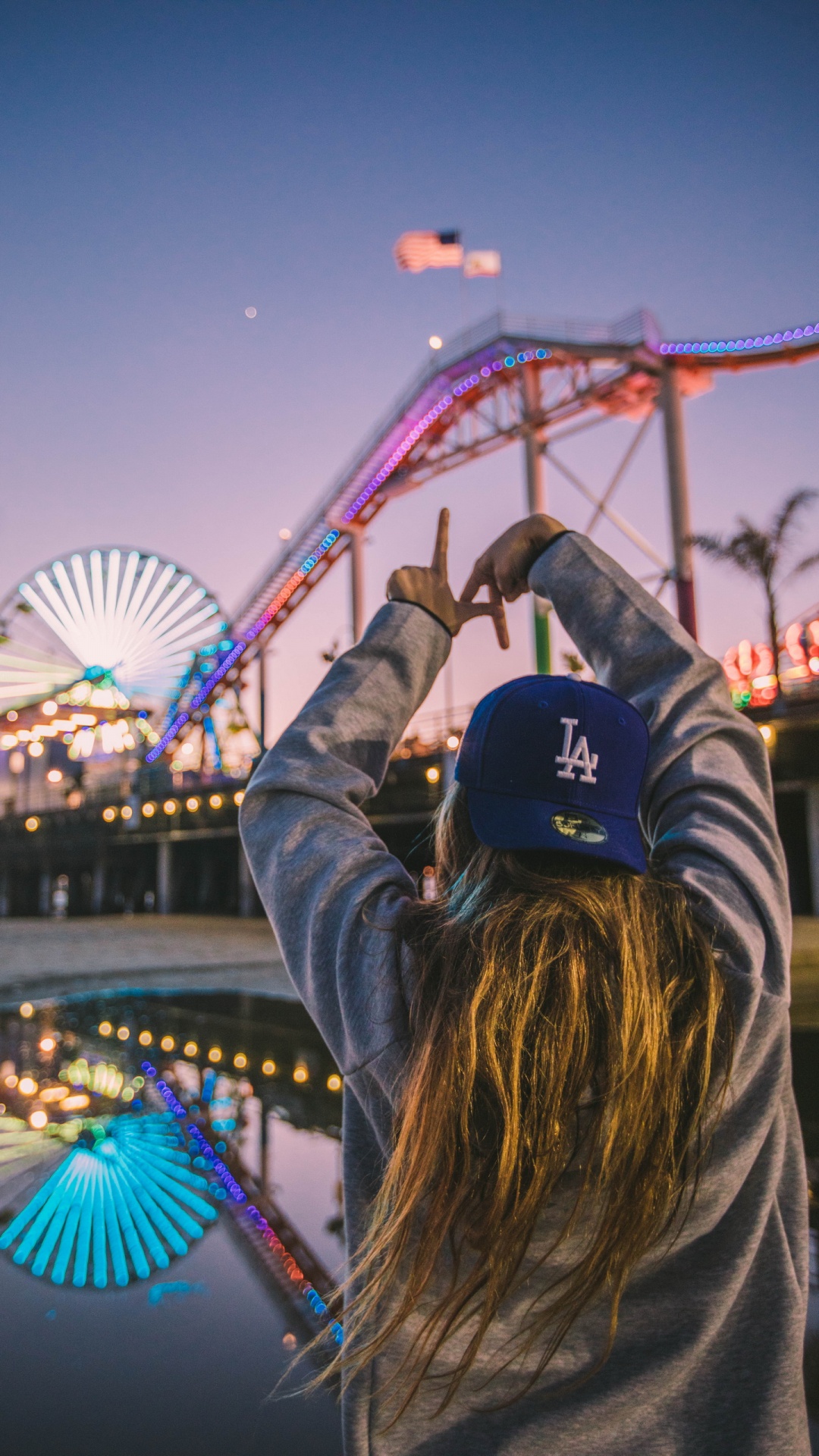 Los Angeles Solo Reise, Los Angeles, Reise, Wasser, Purpur. Wallpaper in 1080x1920 Resolution