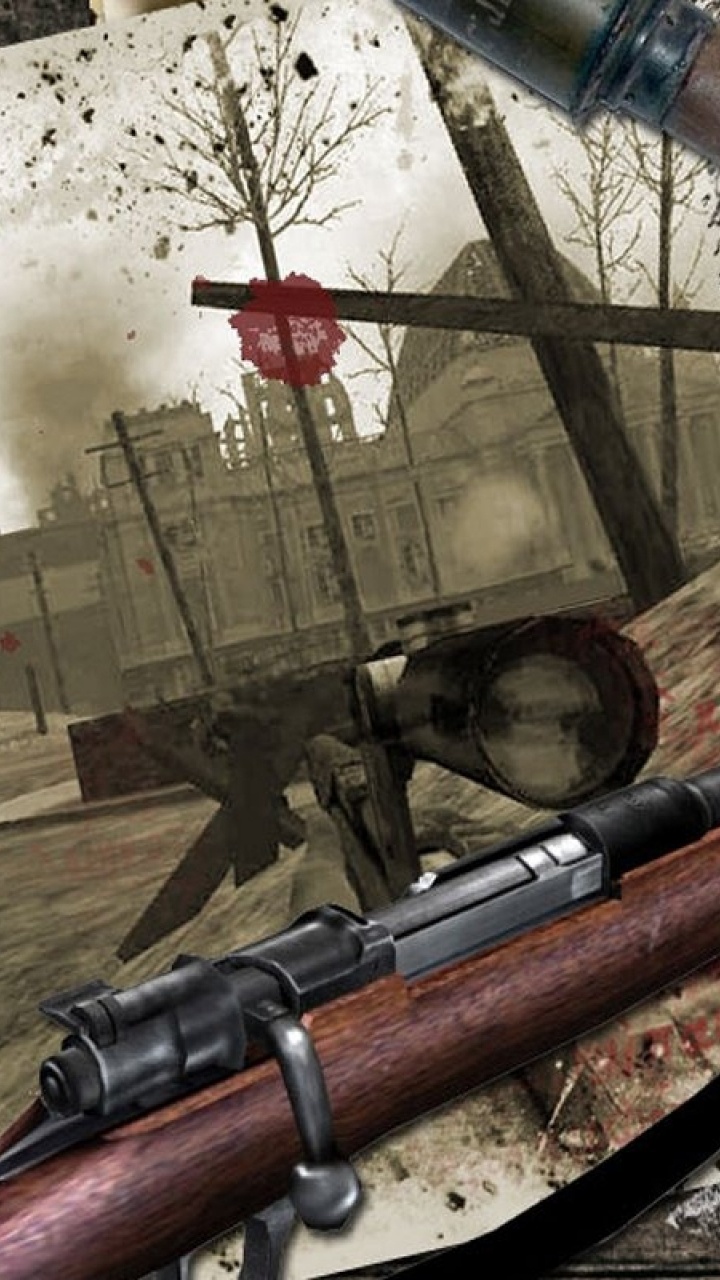 Rifle, World War 2, Cannon, Weapon, War. Wallpaper in 720x1280 Resolution