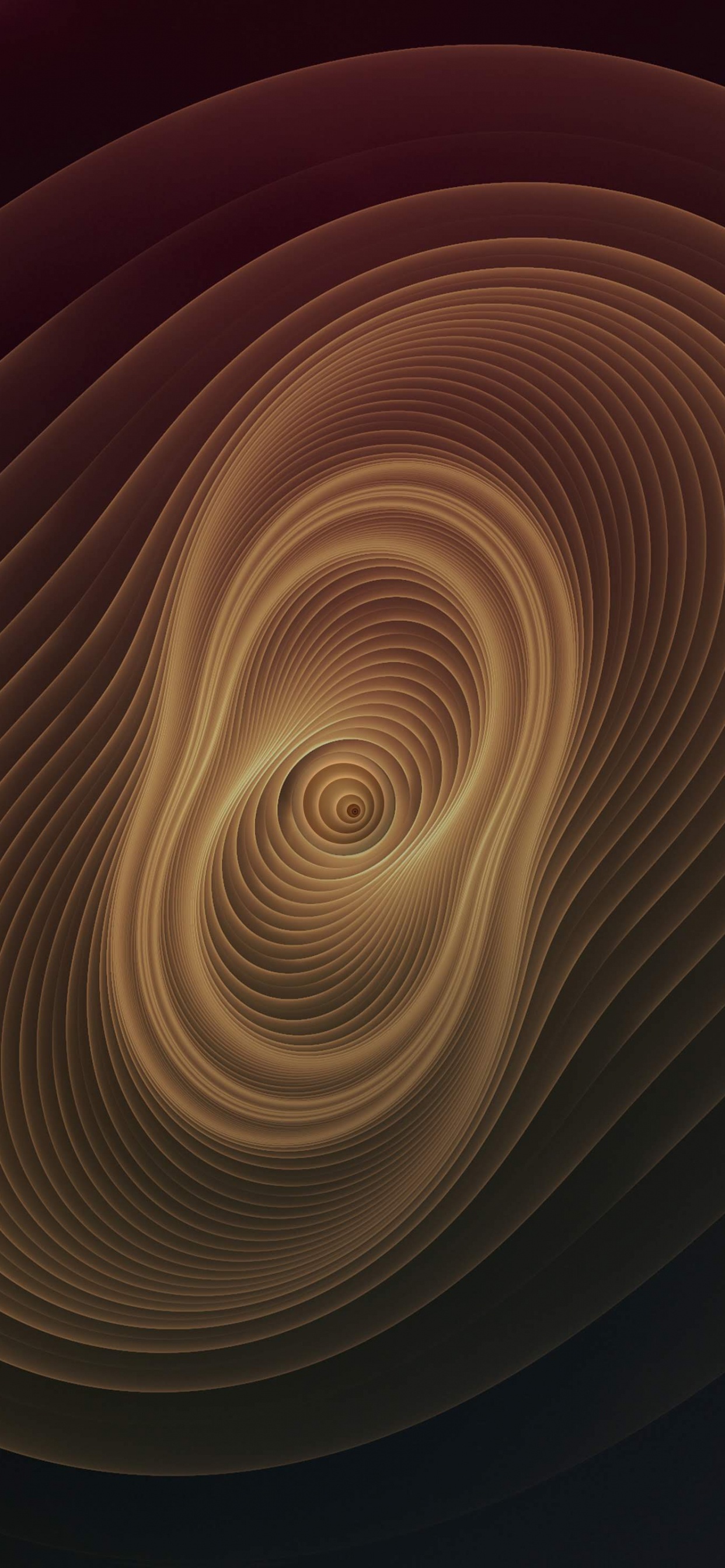 ZTE, ZTE Blade V9, Spirale, Smartphone, Brown. Wallpaper in 1242x2688 Resolution