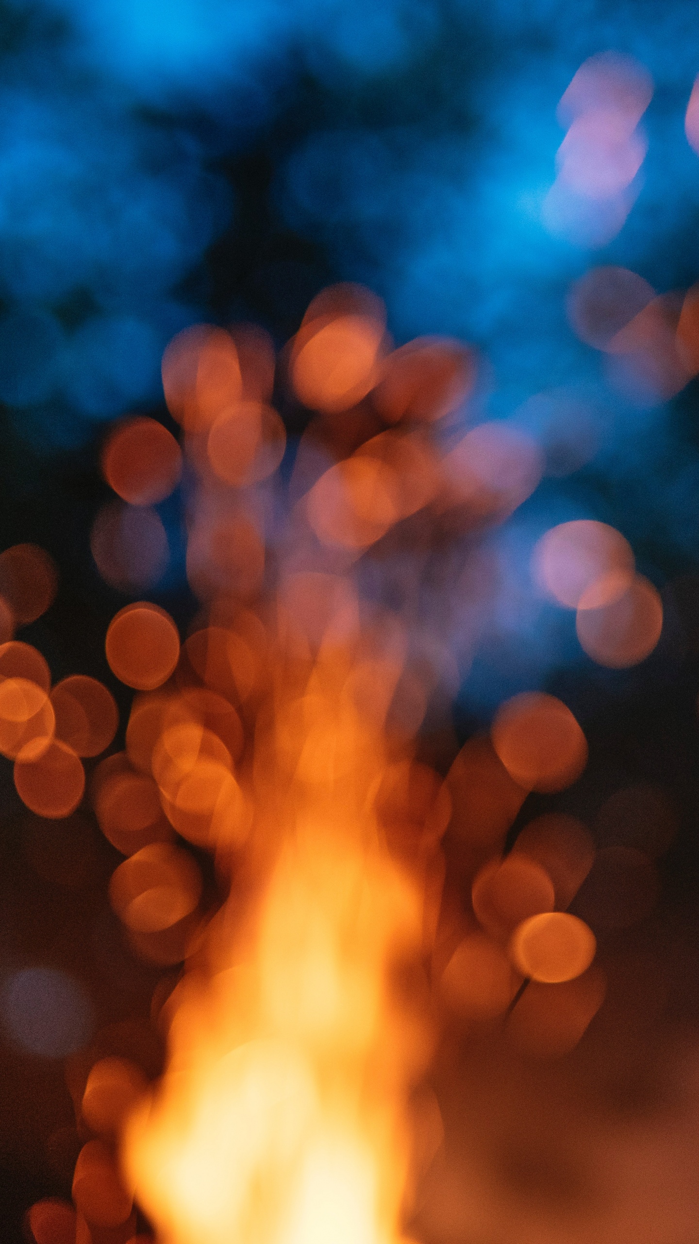 光, 热, 火焰, 天空, 篝火 壁纸 1440x2560 允许