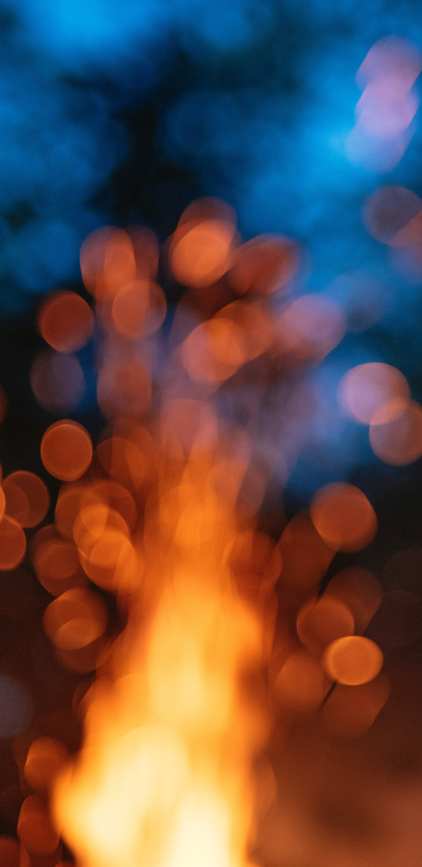 光, 热, 火焰, 天空, 篝火 壁纸 1440x2960 允许