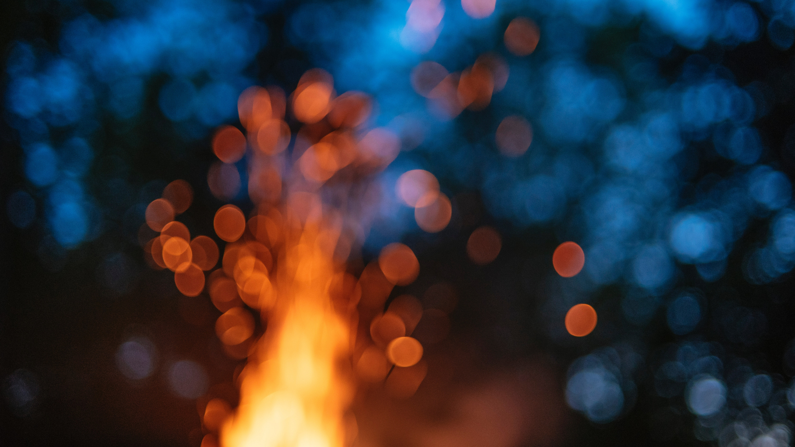 光, 热, 火焰, 天空, 篝火 壁纸 2560x1440 允许