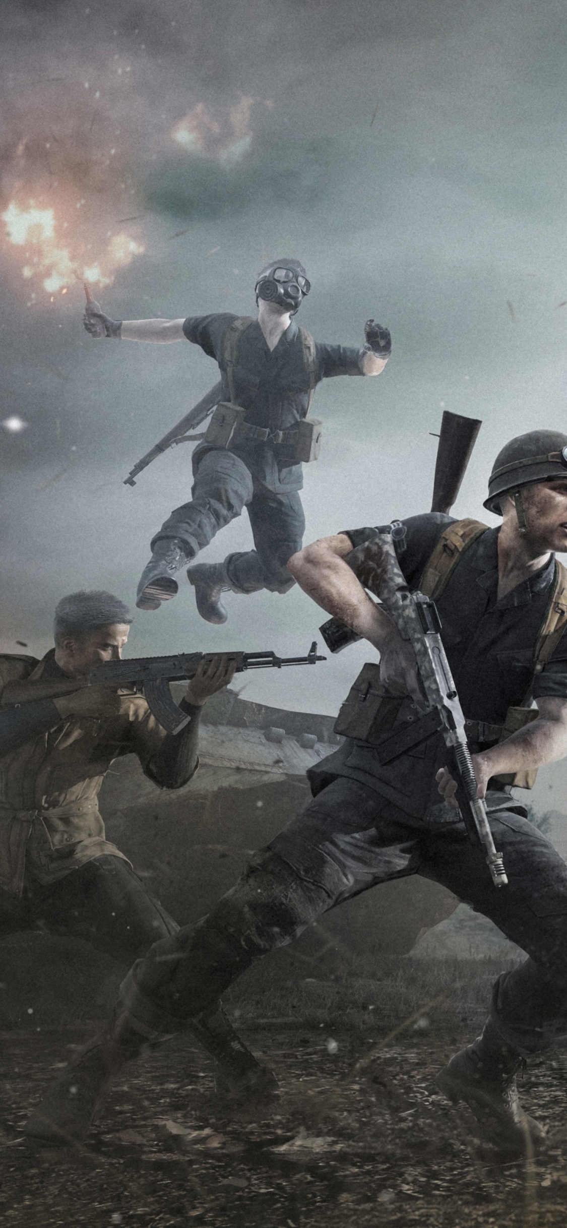 Helm, Cloud, Geste, Soldat, Armee. Wallpaper in 1125x2436 Resolution