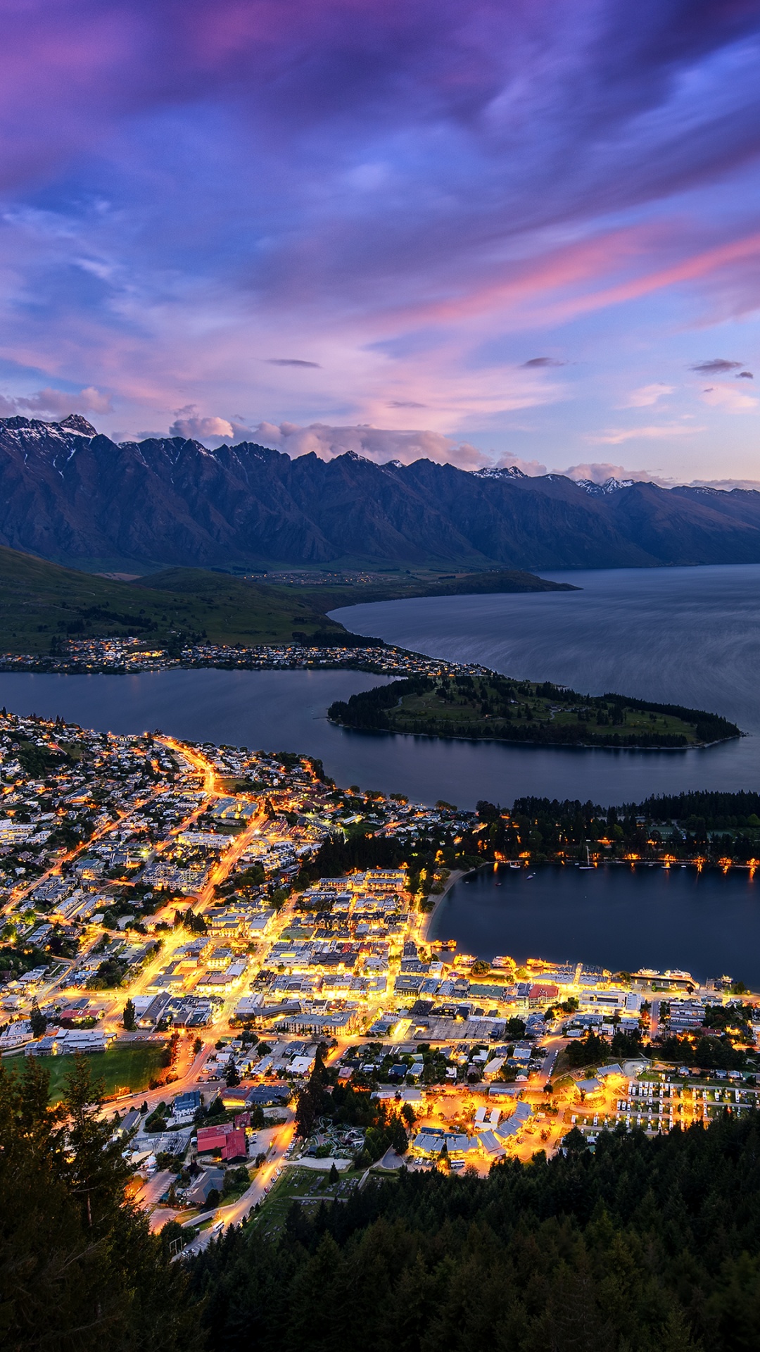 Queenstown, Le Lac Wakatipu, Nature, Paysage Naturel, Eau. Wallpaper in 1080x1920 Resolution