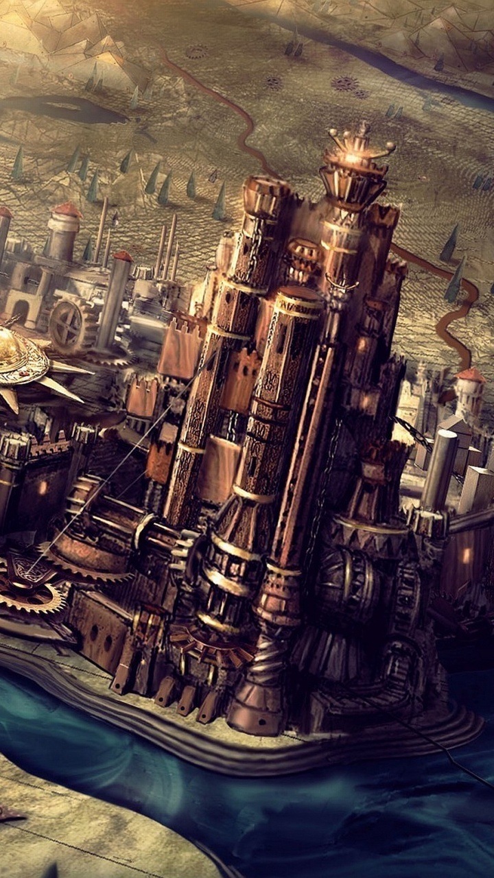 Aerial View of City Buildings During Night Time. Wallpaper in 720x1280 Resolution