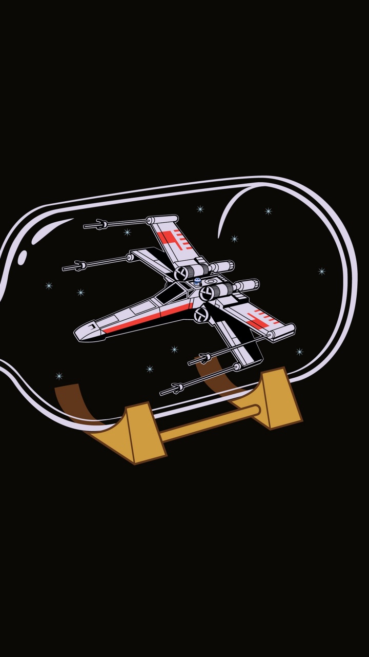 Black and Brown Drone With Brown Wooden Stand. Wallpaper in 720x1280 Resolution