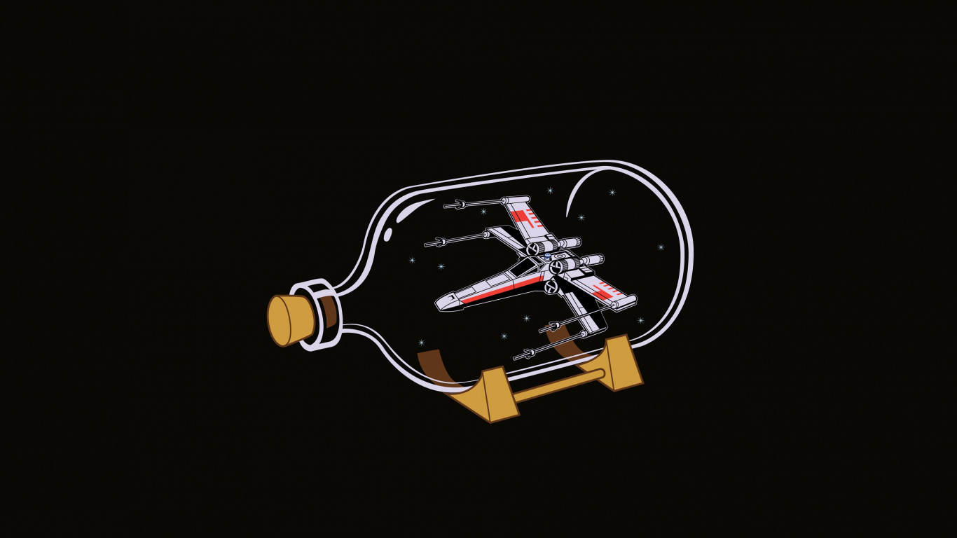 Drone Noir et Marron Avec Support en Bois Marron. Wallpaper in 1366x768 Resolution