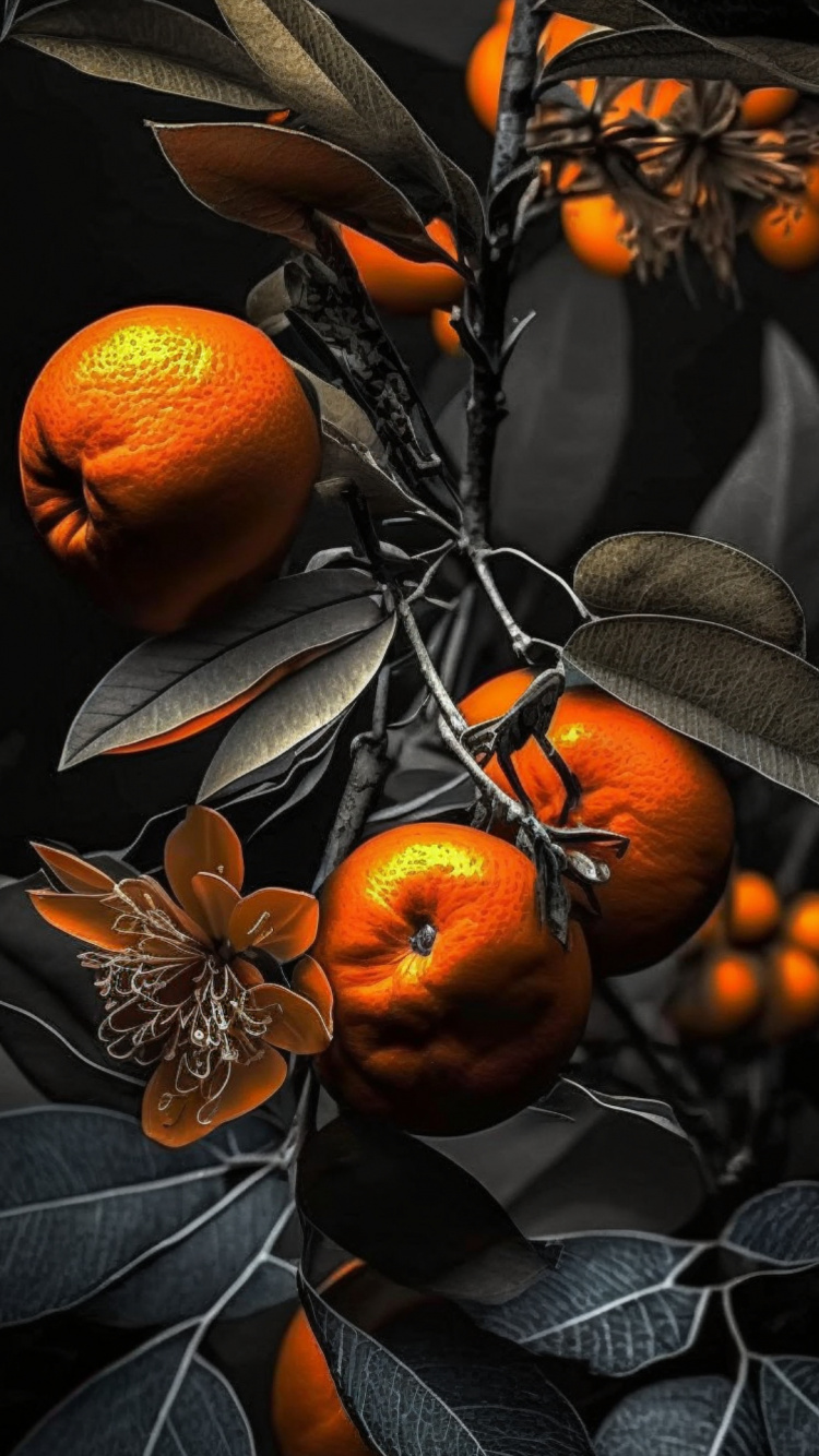 Valencia Naranja, Pomelo, Tangelo, Calamansi, Calabaza de Invierno. Wallpaper in 750x1334 Resolution