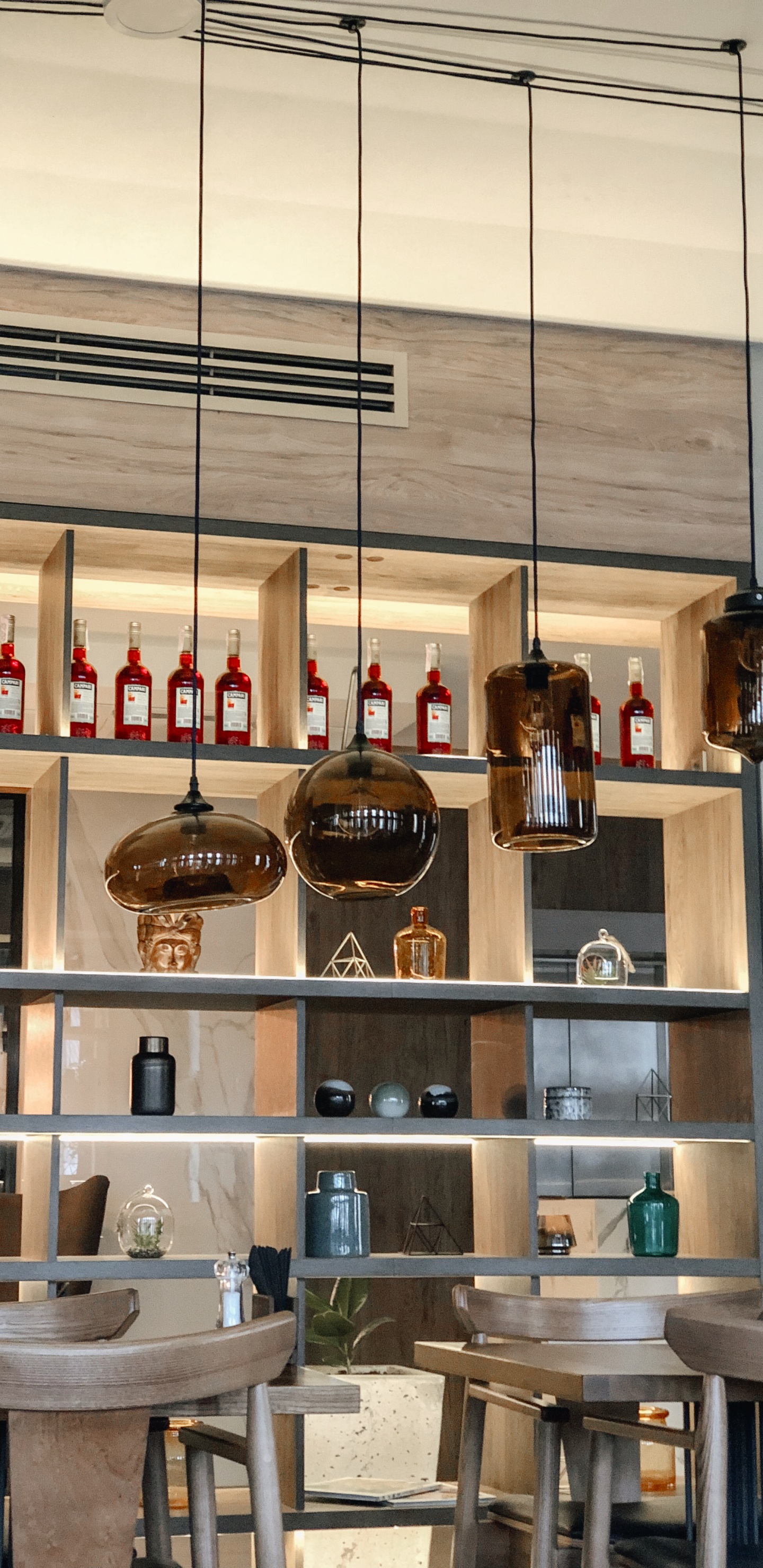 Interior Design, Furniture, Table, Bottle, Shelving. Wallpaper in 1440x2960 Resolution