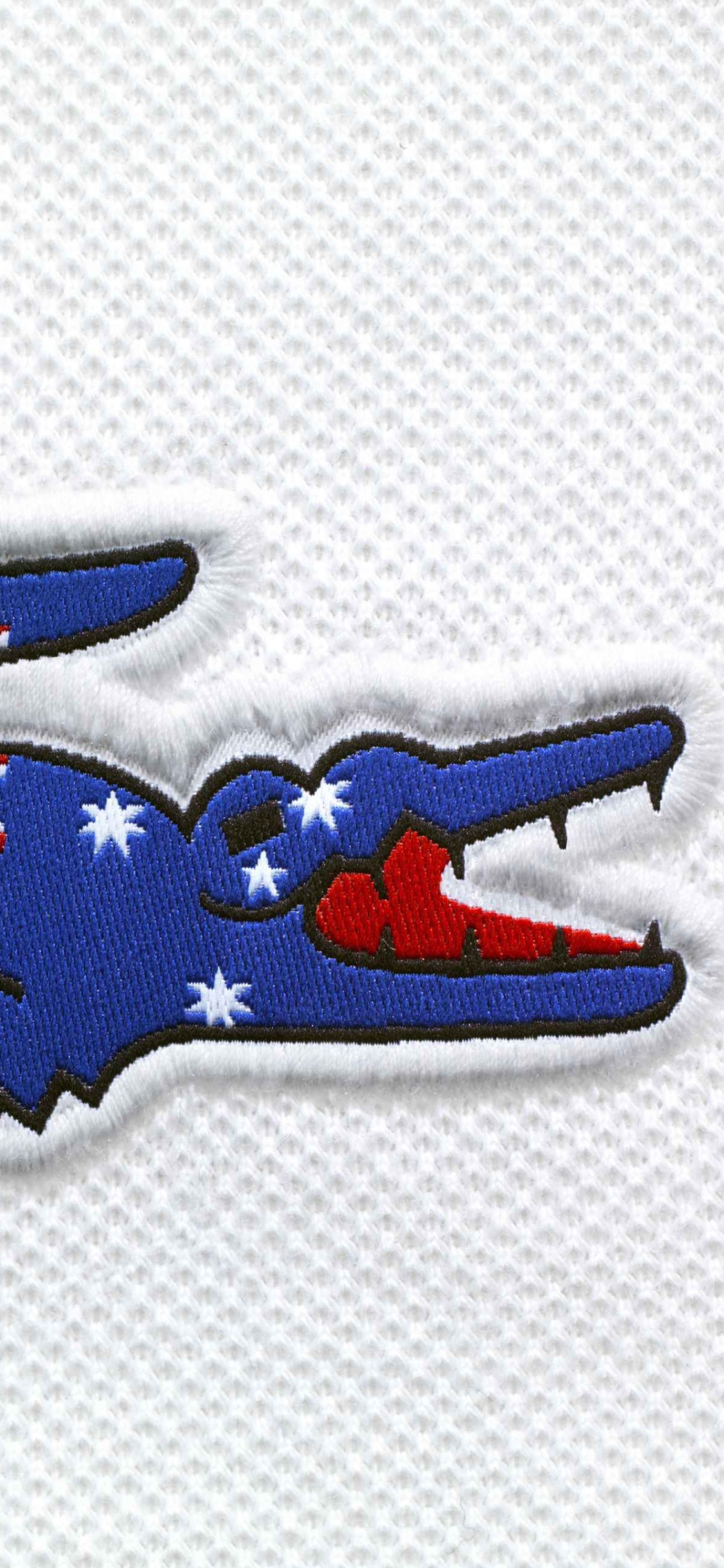 Lacoste, Firmenzeichen, Poloshirt, Emblem, Electric Blue. Wallpaper in 1125x2436 Resolution