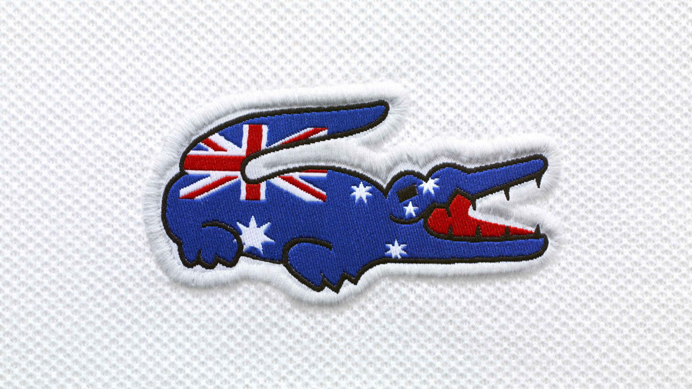 Lacoste, Logo, Polo Shirt, Emblem, Electric Blue. Wallpaper in 1366x768 Resolution