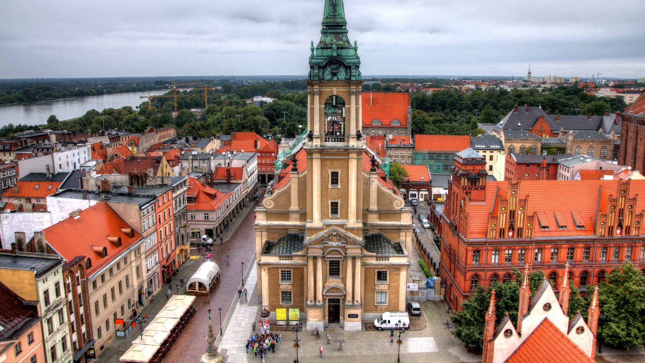 Luftaufnahme Von Stadtgebäuden Tagsüber. Wallpaper in 1280x720 Resolution