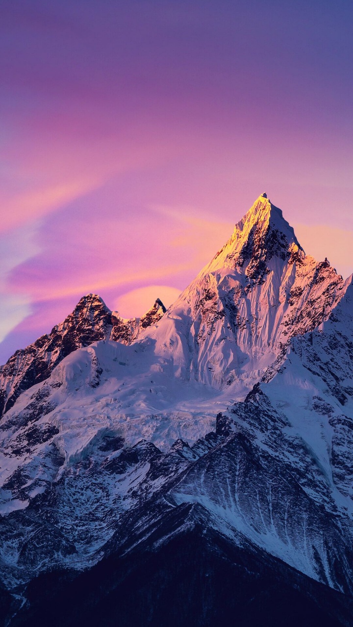 Montaña, Ios, Tablet, Nieve, Paisaje Natural. Wallpaper in 720x1280 Resolution