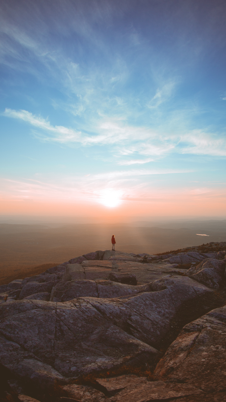 Horizont, Cloud, Atmosphäre, Morgen, Sonnenuntergang. Wallpaper in 750x1334 Resolution