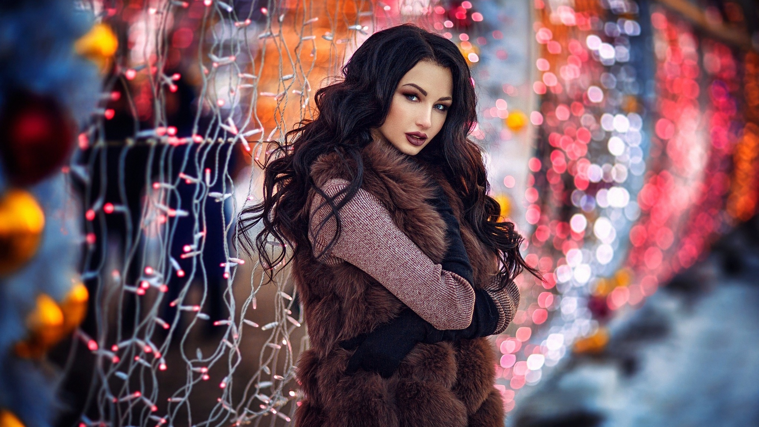 Long Hair, Fashion, Girl, Vogue, Autumn. Wallpaper in 2560x1440 Resolution