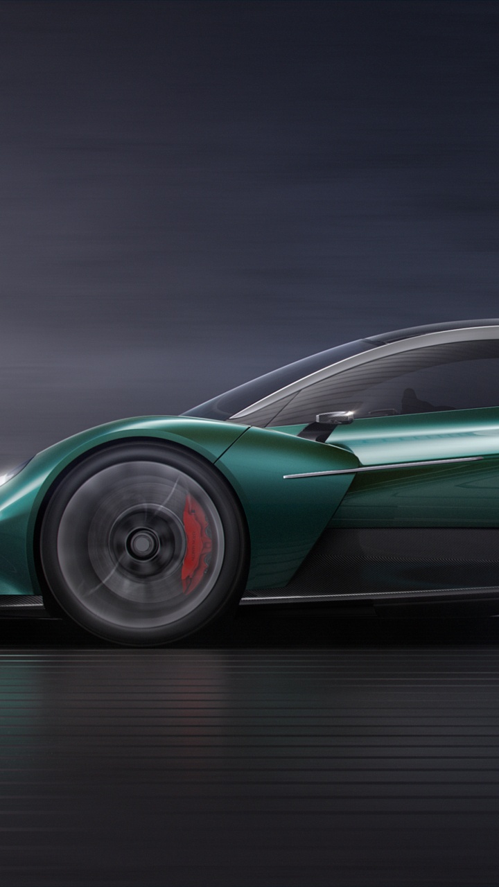 Porsche 911 Verde en Camino Gris. Wallpaper in 720x1280 Resolution