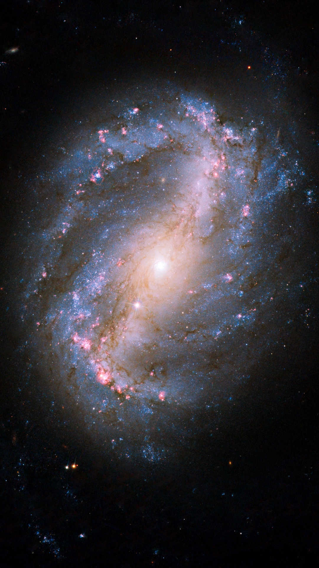 Galaxie Spirale Barrée Ngc 6217, Galaxie, Galaxie Spirale, Ngc6217, Galaxie Spirale Barrée. Wallpaper in 1080x1920 Resolution