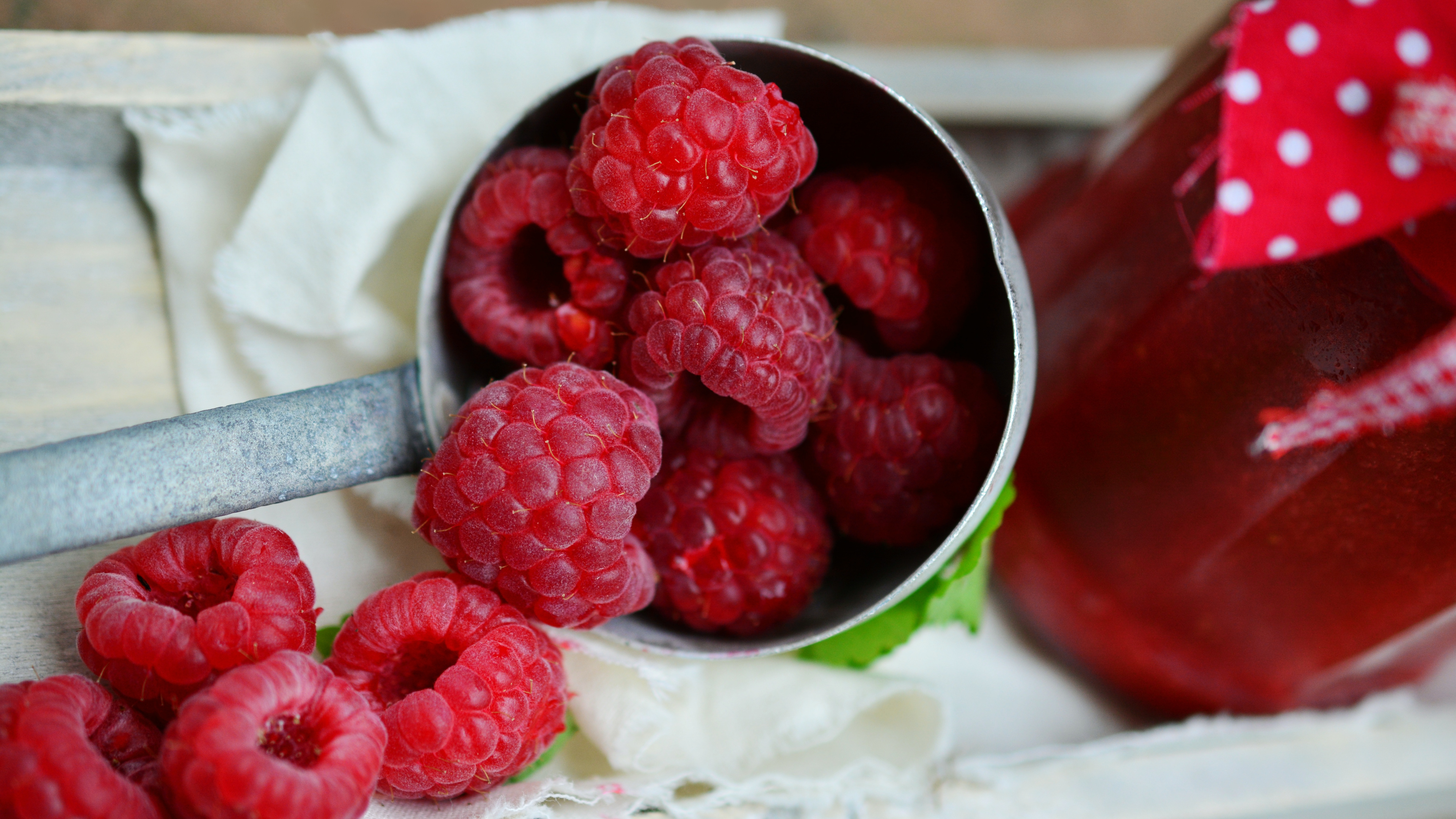Framboise, Fruits, Aliment, Les Aliments Naturels, Fraise. Wallpaper in 3840x2160 Resolution