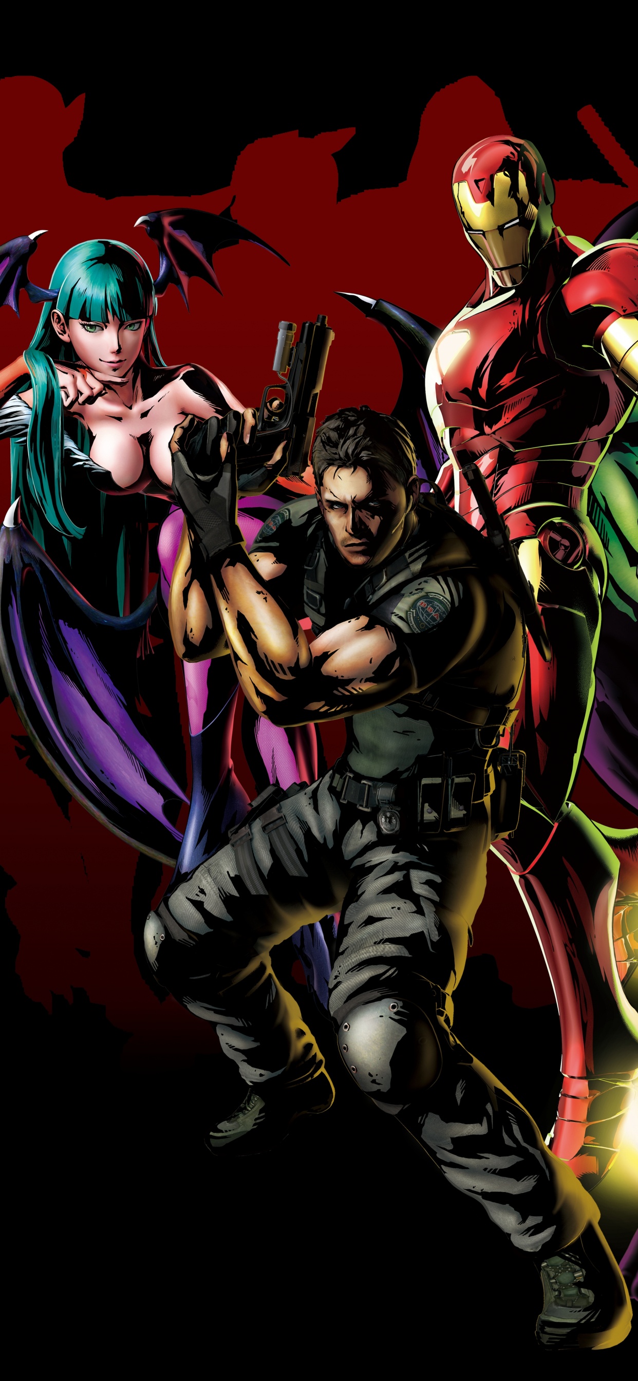 Capcom, Fighting Game, Superhero, Hero, Fiction. Wallpaper in 1242x2688 Resolution