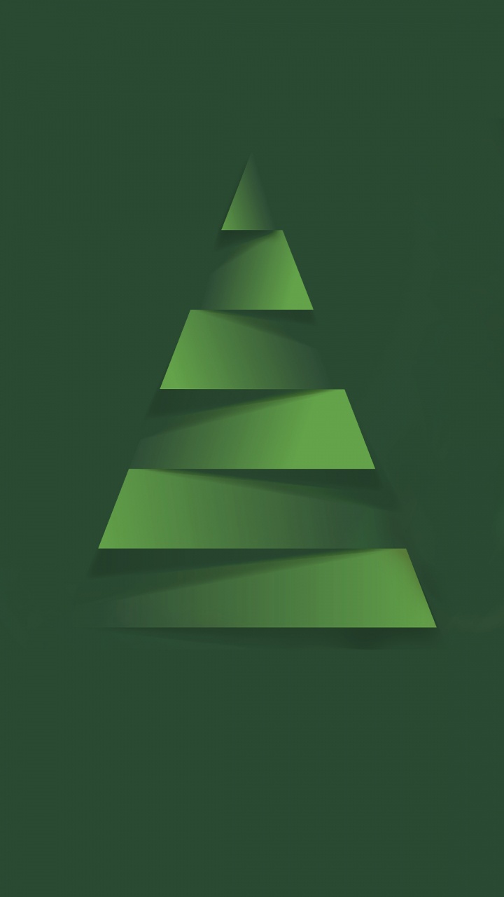 Arbre de Noël, Téléphone de Noël Abstrait, Triangle, Art, Arts Créatifs. Wallpaper in 720x1280 Resolution
