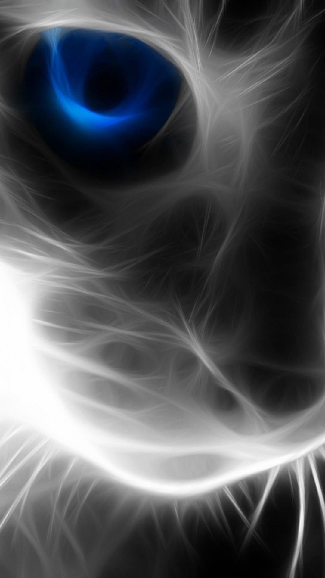 Peinture Abstraite en Noir et Blanc. Wallpaper in 1080x1920 Resolution