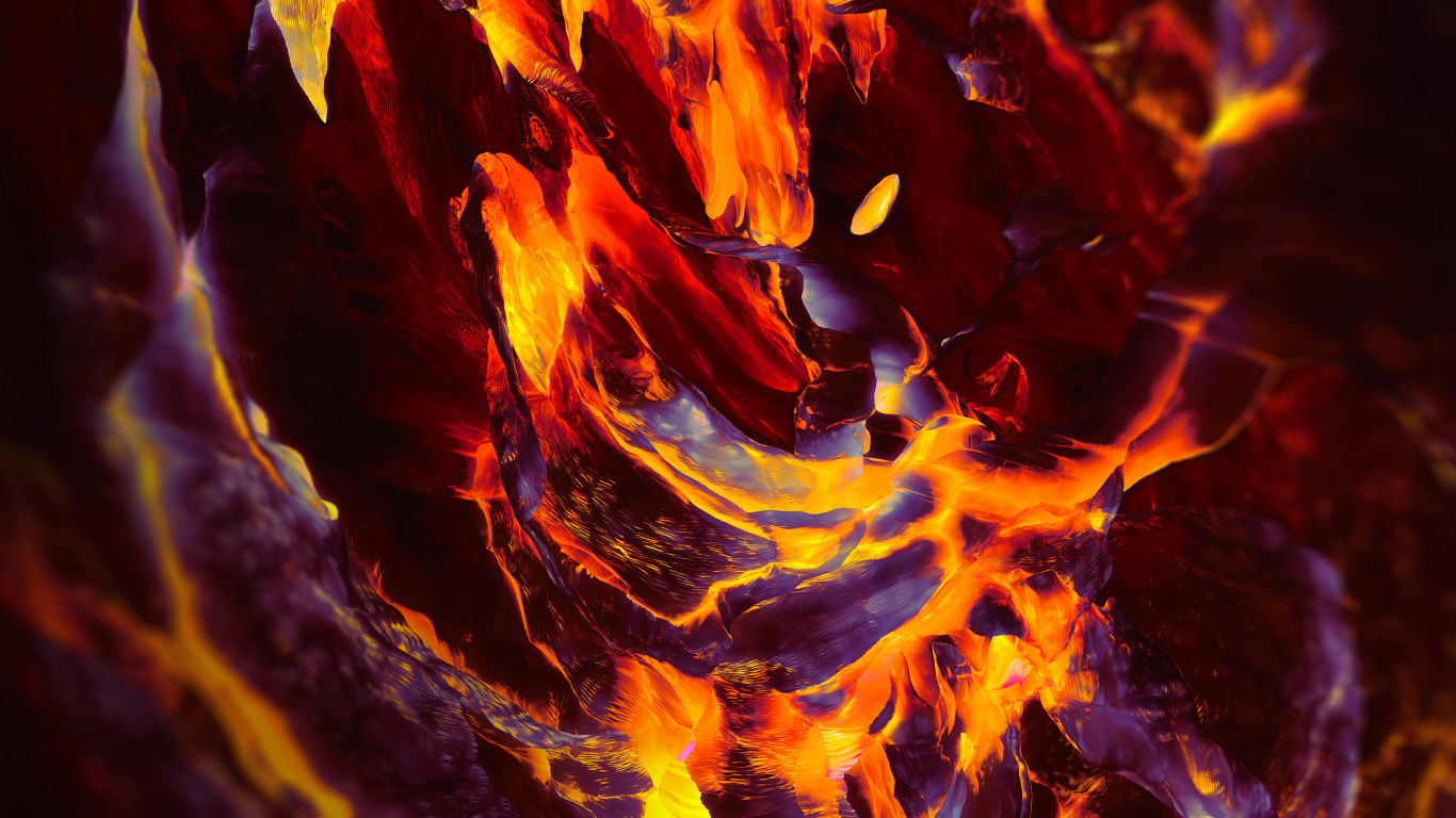 Flame, Digital Art, Art, Work of Art, Depth of Field. Wallpaper in 1366x768 Resolution