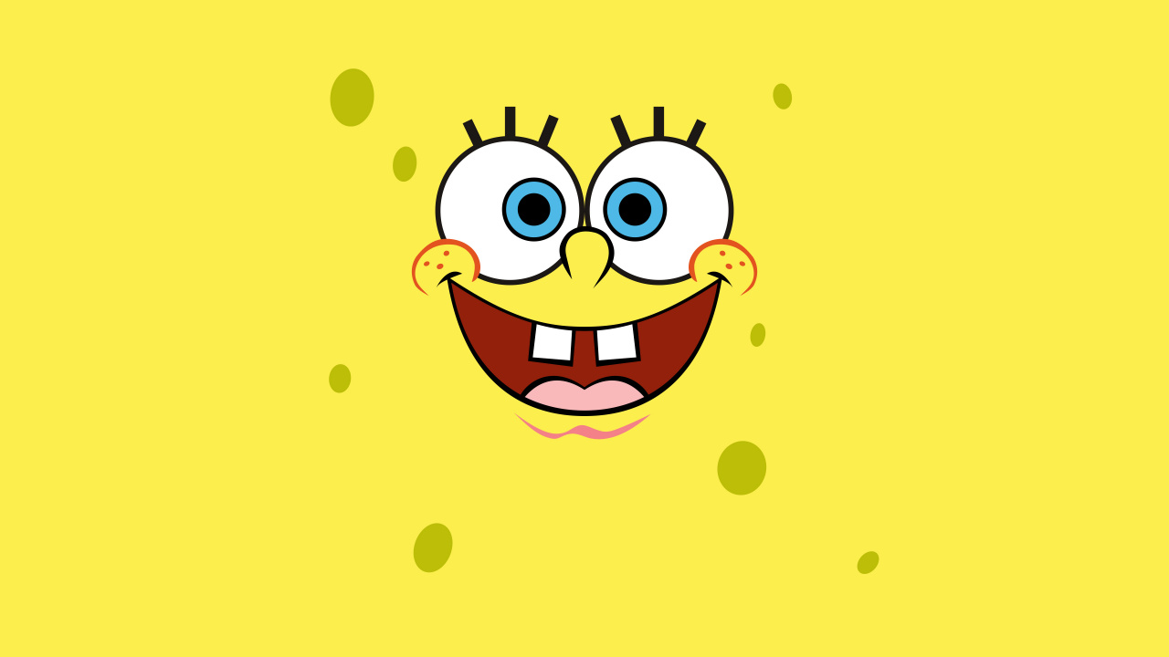 Yellow and White Cartoon Character. Wallpaper in 1280x720 Resolution