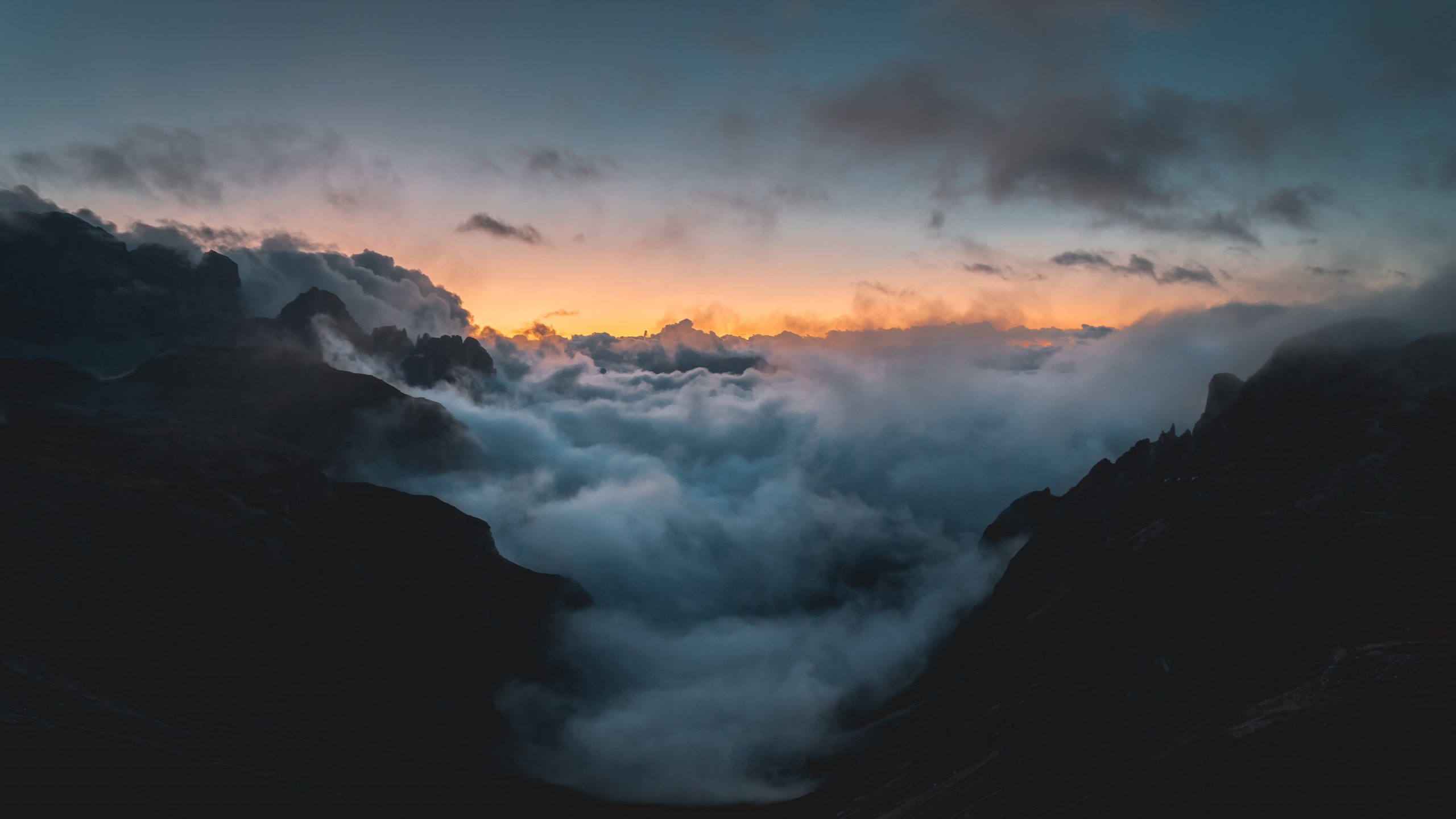 Sonnenuntergang, Cloud, Atmosphäre, Cumulus, Horizont. Wallpaper in 2560x1440 Resolution