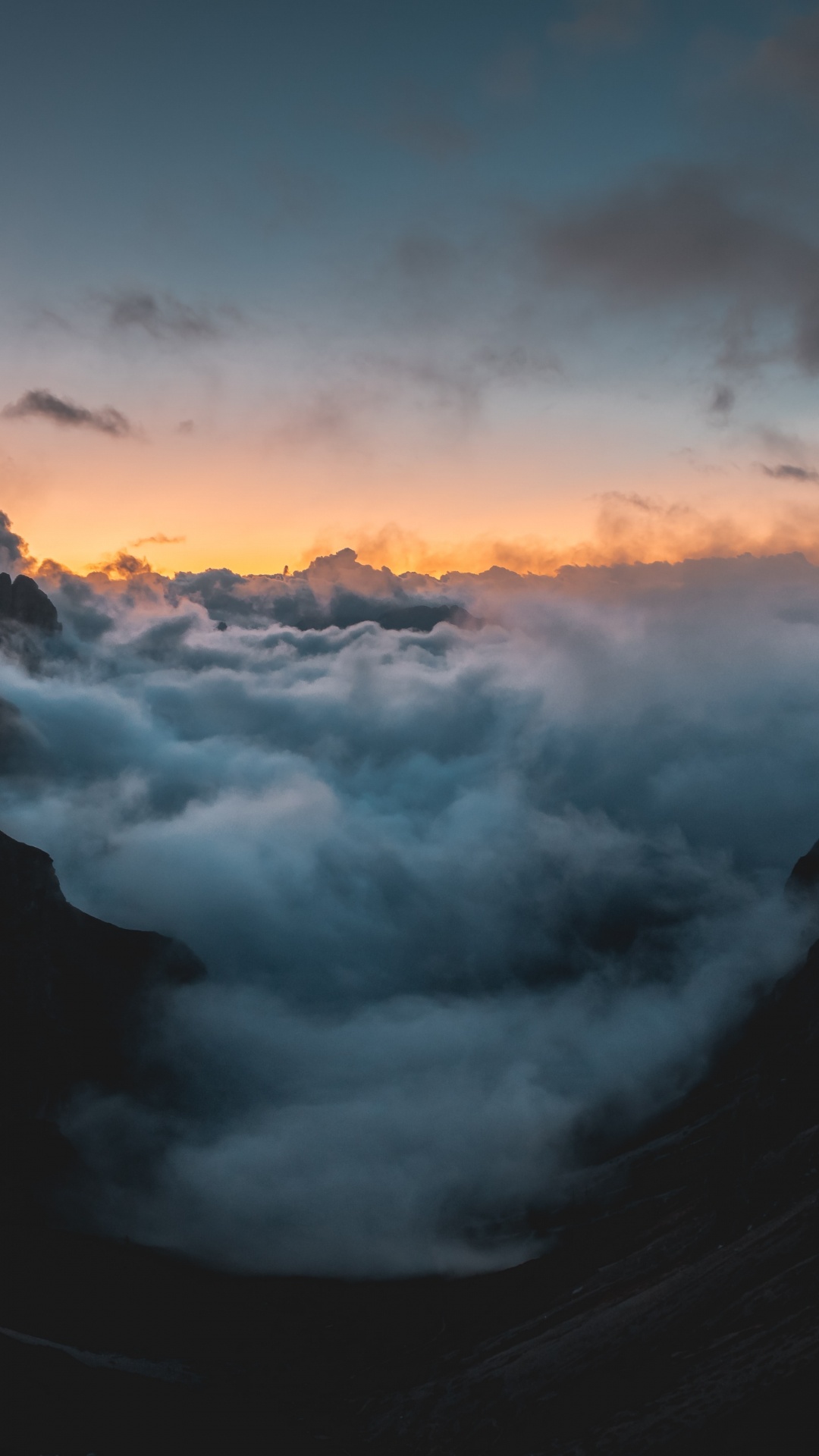 Sunset, Dusk, Cloud, Atmosphere, Cumulus. Wallpaper in 1080x1920 Resolution