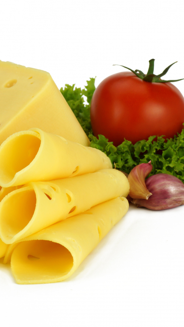 牛奶, 奶酪, 加工奶酪, 食品, 成分 壁纸 750x1334 允许