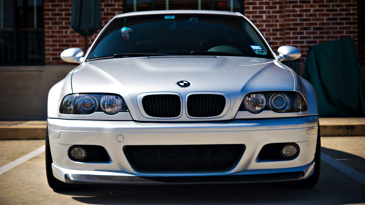 White Bmw m 3 Coupe. Wallpaper in 1280x720 Resolution