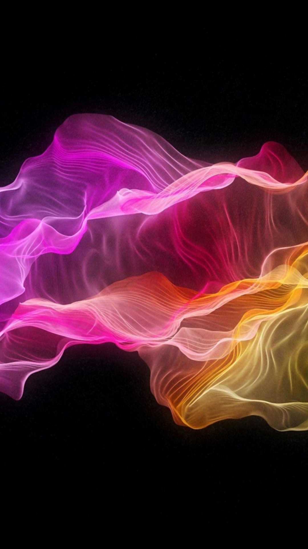 Ilustración de Humo Púrpura y Naranja. Wallpaper in 1080x1920 Resolution